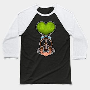 Peace symbol with tree peace sing Baseball T-Shirt